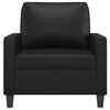 vidaXL Sofa Chair Black Faux leather, metal, foam Single Durable