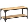 vidaXL Coffee Table Natural Mango Wood and Black