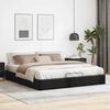 vidaXL Ottoman Bed Frame Black Faux leather, Metal, Plywood, Engineered wood
