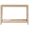 vidaXL Potting Table Natural Pine Solid Pine Wood Potting Table