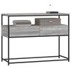 vidaXL Console Table Grey Sonoma Engineered Wood, Metal