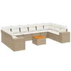 vidaXL Garden Sofa Set Beige