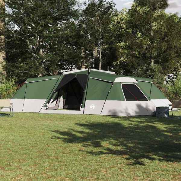 vidaXL Family Tent with Roof Green 833 x 585 x 216 cm Taffeta