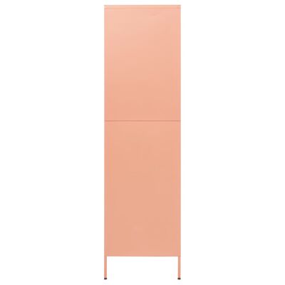 vidaXL Wardrobe Pink 35.4"x19.7"x70.9" Steel