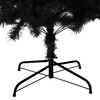 vidaXL Artificial Christmas Tree Black PVC, steel Large Durable