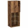 vidaXL TV Cabinet Set Wall-mounted Old Wood 15.94 x 11.81 x 40.16 in