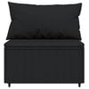 vidaXL Patio Lounge Set Black
