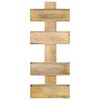 vidaXL Magazine Wall Rack Natural wood Solid mango wood Medium