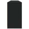 vidaXL Sideboard Black Engineered wood, Glass Large Sideboard