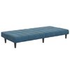 vidaXL Sofa Bed Dark grey Velvet, wood, foam, plastic Two-seater