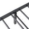 vidaXL Bed Frame Black Steel Twin Foldable Bed Frame Rectangular