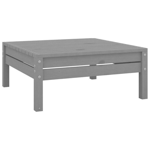 vidaXL Garden Lounge Set Gray Solid pinewood Medium Modular