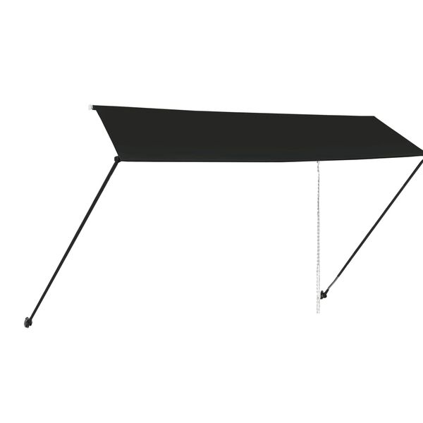vidaXL Awning Anthracite Steel, Polyester with PA coating 138 x 59 in