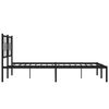 vidaXL Bed Frame Black Steel Full Bed Frame Rectangular Industrial