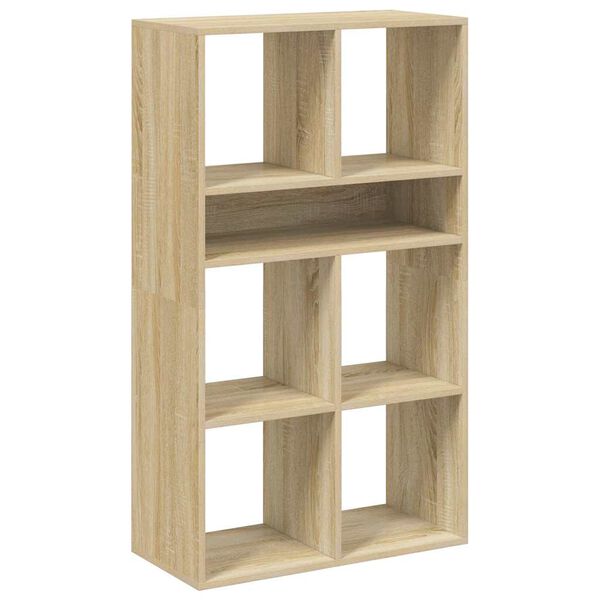 vidaXL Book Cabinet Sonoma oak Engineered wood Standard Storage