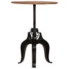 vidaXL Bar Table Multicolor top, Black frame