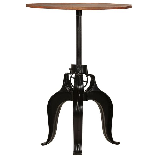 vidaXL Bar Table Multicolor top, Black frame