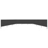 vidaXL Wind Screen Anthracite Non-woven fabric, wood Extra Large
