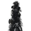 vidaXL Pop-up Christmas Tree Black PET 5.9 ft Collapsible