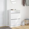 vidaXL Shoe Cabinet White Engineered wood Tall Shoe Cabinet