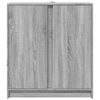 vidaXL Sideboard Grey Sonoma Engineered wood, glass Medium Sideboard