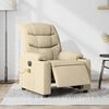 vidaXL Electric Massage Recliner Chair Cream
