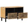 vidaXL TV Cabinet Natural wood Solid mango wood Small TV Cabinet