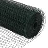 vidaXL Hexagon Fence Green 4.59 x 164.04 ft PVC