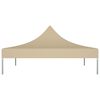 vidaXL Party Tent Roof 9.8'x9.8' Beige 0.9 oz/ft²