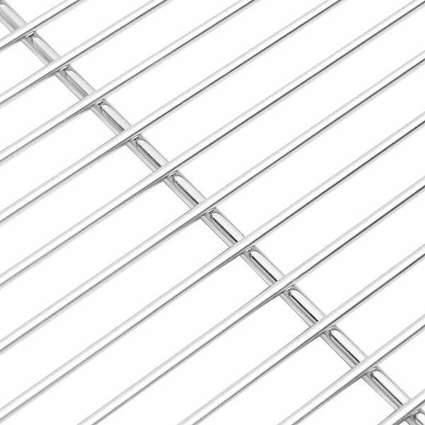 vidaXL Grill Grate Silver 19.69 x 13.78 in Stainless Steel