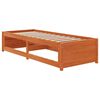 vidaXL Day Bed Wax brown Solid pine wood, plywood 35.4 x 74.8 in Day Bed