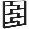 vidaXL Wall Cube Shelf Black Engineered Wood Medium Wall Cube Shelf