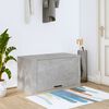 vidaXL Wall-mounted Shoe Cabinet Concrete Grey Engineered Wood