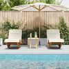 vidaXL Sun Lounger 2 pcs Brown 60 x 154 x 74cm Solid Acacia wood