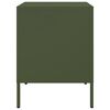 vidaXL Bedside Cabinet Set of 2 Olive Green Steel 14.2 x 15.4 x 19.9 in