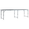 vidaXL Beer Pong Table Black Aluminum, MDF Large Foldable