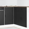 vidaXL Sink Base Cabinet Black Engineered wood Medium Sink Base Cabinet