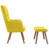 vidaXL Relaxing Chair With Stool Mustard yellow