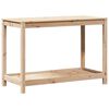 vidaXL Potting Table Natural Pine Solid Pine Wood Potting Table
