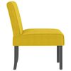 vidaXL Slipper Chair Yellow Velvet, Solid Wood, Plywood Medium Durable