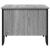 vidaXL Coffee Table Grey Sonoma Engineered Wood, Metal Medium