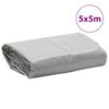 vidaXL Tarpaulin Grey 16.4x16.4' 7.11 oz/ft²