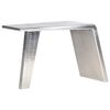 vidaXL Aviator Desk Silver Metal and MDF Medium Industrial