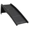 vidaXL Dog Ramp Black Plastic Folding Foldable Dog Ramp Rectangular