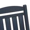 vidaXL Garden Rocking Chair 3 pcs Navy 38 x 38 x 46cm Plastic