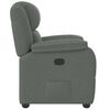 vidaXL Recliner Chair Dark Grey Fabric (100% polyester), metal, plywood