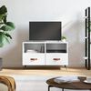 vidaXL TV Cabinet White Engineered wood, iron 31.5in x 14.2in x 19.7in