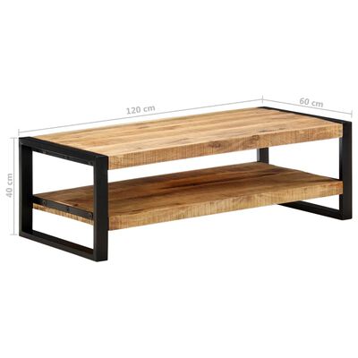 vidaXL Coffee Table 47.2"x23.6"x15.7" Solid Mango Wood