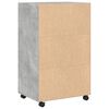 vidaXL Rolling Cabinet Concrete Grey Engineered Wood Medium
