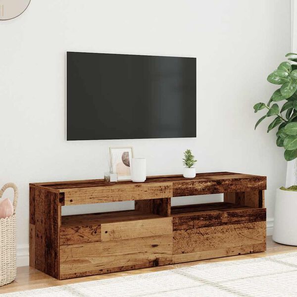 vidaXL TV Cabinet Old wood Engineered wood 47.2 in wide TV Cabinet
